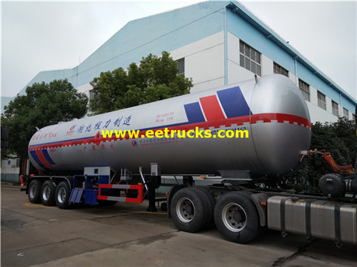 54 CBM Bulk yayi amfani da trog tank trailers lpg