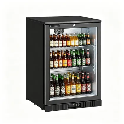 Single door back bar refrigerator