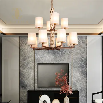 Classic Retro Iron Boby Big Living Room Chandelier