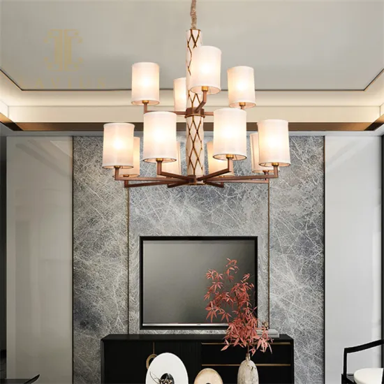 Classic Retro Iron Boby Big Living Room Chandelier