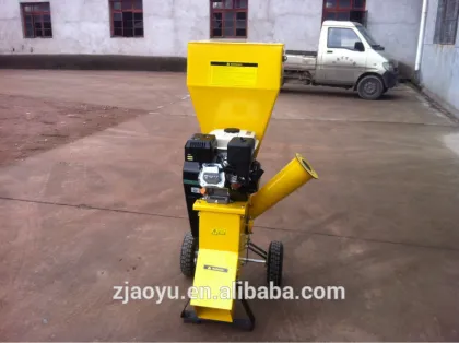 AOYU 196cc 6.5HP 76mm gasoline wood shredder,gasoline wood chipper shredder