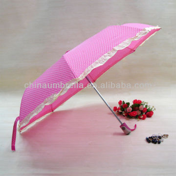 automatic umbrella 21" auto open and close folding umbrella with frill