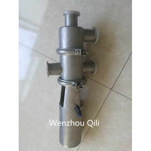 Válvula de assento de controle reversível de aço inoxidável sanitário