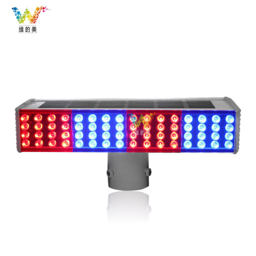 Road safety traffic signal LED solar flashing light