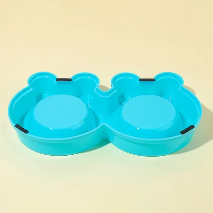 Hot Sale: Small and Medium Dogs Dining Table Pet Bowls with 2 Bowls Animal Feeders