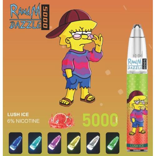 Pen de vape desechable cargable último Randm Dazzle 5000