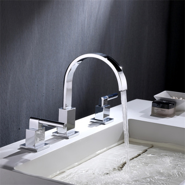 3 hole Widespread Bathroom Faucet