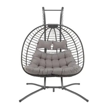 Double Outdoor Patio Garden Swing Chair for Two Seats