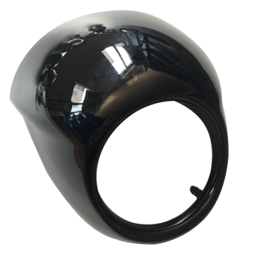 Custom Vintage Antique Motorcycle Gloss Black Fairing for Cafe Racer