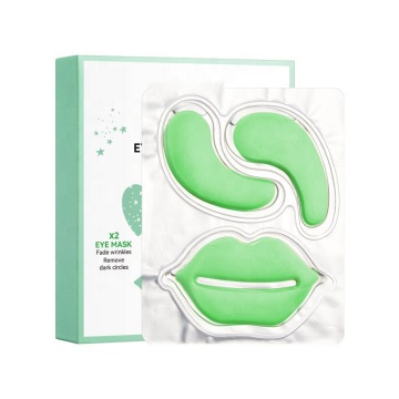 Etichetta privata gratuita aloe vera rosa maschera e set di labbra