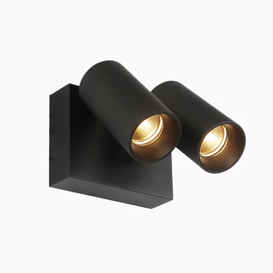 IP65 Waterproof Aluminum Black LED Wall Lamp for Outdoor Lighting and Garden Wall Spotlights