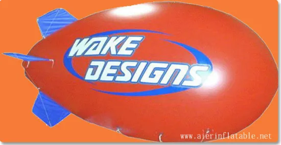 PVC Red, Blue Fin Helium Blimp