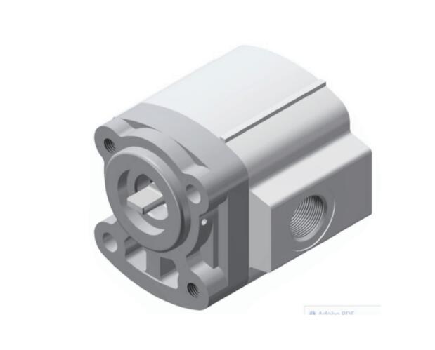 Concrete mixer gear pump