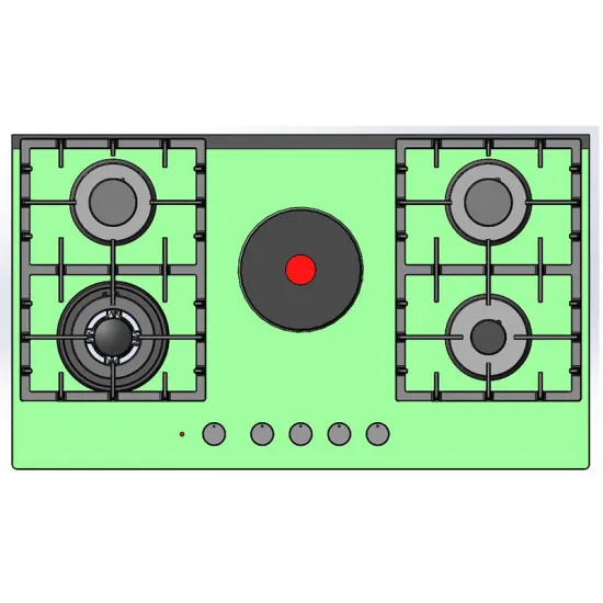 3-Burner Electric and Gas Stove for Kitchen Cooking