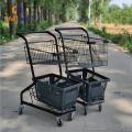 Steel Basket Supermarket Storage Metal Shopping Basket Trolley Factory