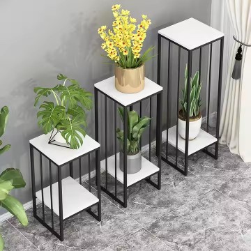 High-Quality Indoor Metal Plant Stand Coffee Table for Home Bedroom Side Table