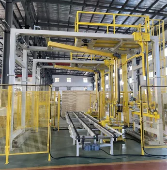 Rotary Arm Wrapper with Top Sheet Dispenser