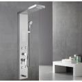 Hot Sale 304 stainless steel temperature display LED rainfall shower heads massage thermostatic shower panels