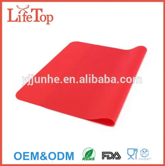 High Temperature Silicone Rubber Pastry Mat Baking Mats Red