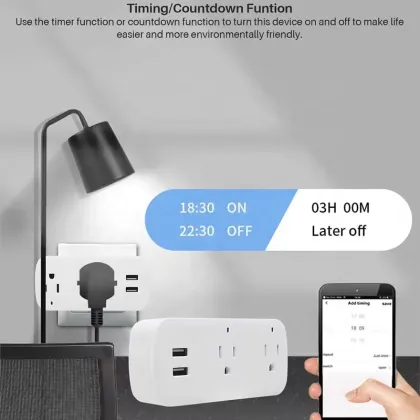 Trending 2024 New arrivals: Power Socket Track Smart Adapter Tuya Alexa UK Smart Socket Outlet Electrical Smart Socket