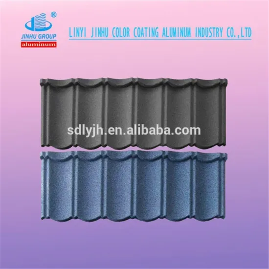 coffee brown bond stone coated steel roofing tile