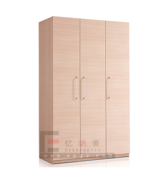 Wooden Simple 3 Doors Wardrobe Bedroom Furniture Closet Home Hotel Customized for Living Room