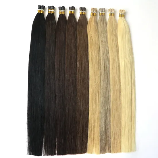 brazilian remy virgin hair 1g 22inch  i tip hair #1b color