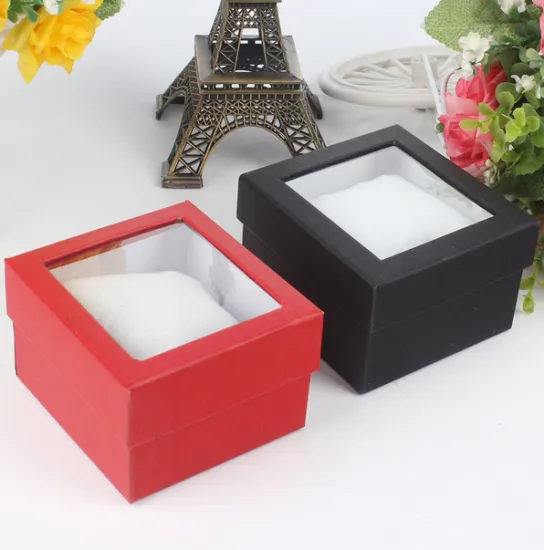Clear Plastic Window Packaging Cardboard Display Watch Box