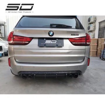 SD Twill Carbon Fiber Rear Lip and Diffuser for BMW X5M/X6M F85/F86