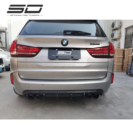 SD Twill Carbon Fiber Rear Lip and Diffuser for BMW X5M/X6M F85/F86