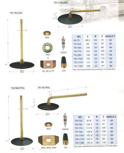 Innertube Tire Valves Trucks Buses Cars Tire Valves