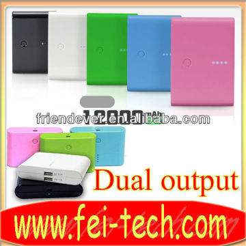 12000mah Usb Portable Power Bank External Battery