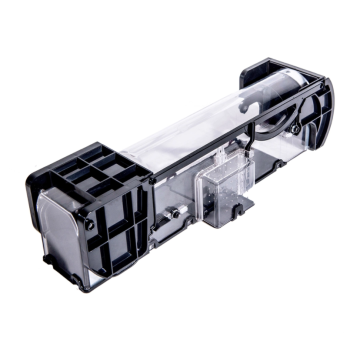 Visible transparent plastic mousetrap