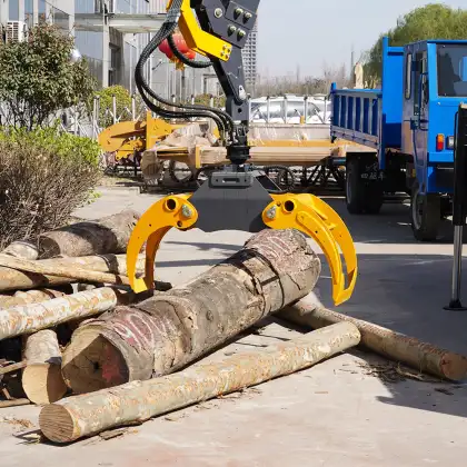 Hydraulic Log Timber Grapples for Excavators and Cranes
