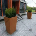 Corten steel planter boxes