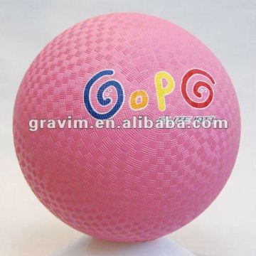 Pink color Rubber Playground Ball
