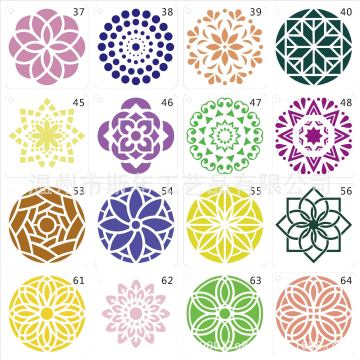 DIY -Kunst: Erforschung von Mandala -Schablonen, Werkzeugen und Malereistifte für kreativen Ausdruck