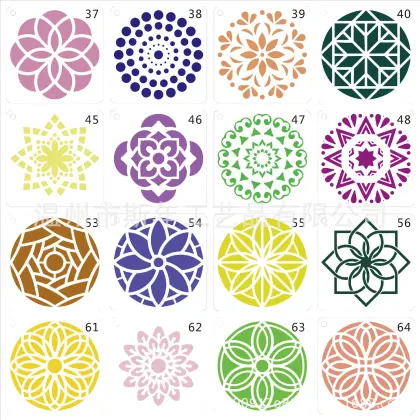 Mandala Stencils and Tools Kit: Coloring, Dotting, and Painting Supplies for Artistic Expression