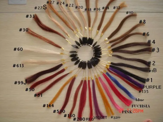 Color Chart, Color Rings, Human Hair Color Ring