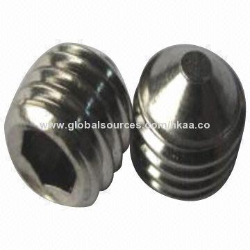 Screw set, made of stainless steel, machined part, OEM/ODM services are provided