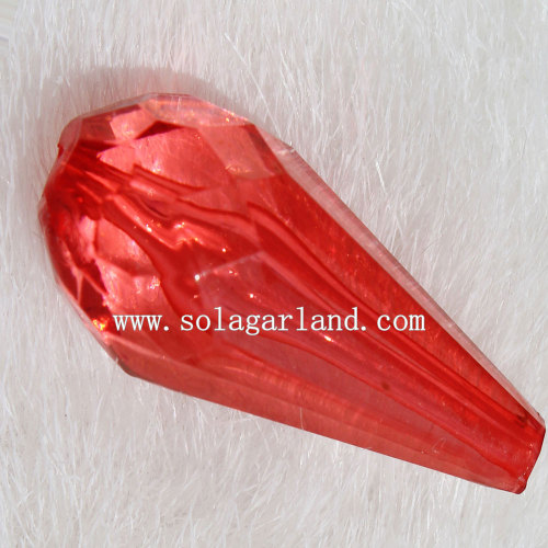 12*25MM Wholesale Acrylic Crystal Facted Teardrop Beads