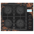 Gas Stove Black With A Pattern