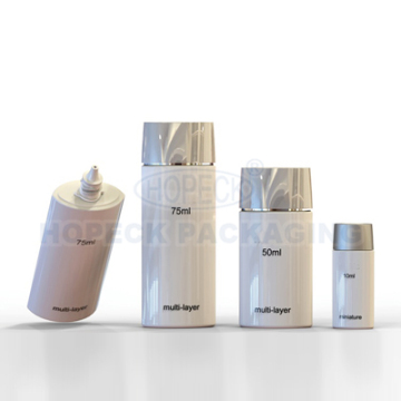 30ml, 50ml, 75ml Flat shape tonic/toner plastic bottle