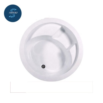 1,5/1,6/1,7M Drop-In rund Acryl-Tiefenbadewanne für eine Person