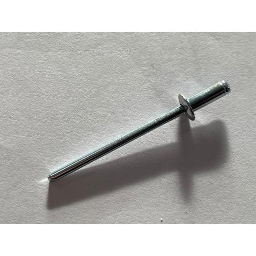 Flat head steel pop rivet