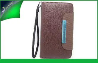 Sawing Sony Leather Men Phone Cases With Card Slot For Xper