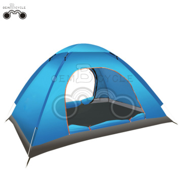 double door blue camping tent for 1-2 person