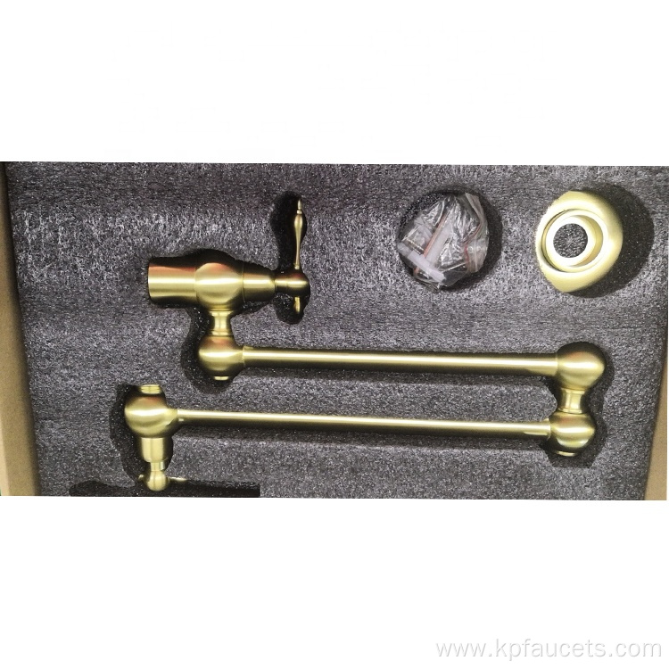 Commercial Wall Kitchen Sink Brass Faucet