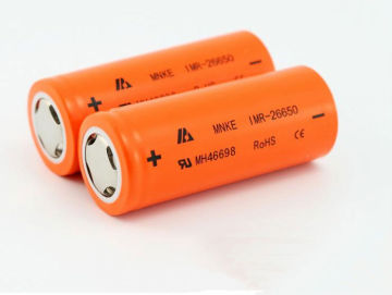 High Drain 3.7V Rechargeable Mnke 26650 4000mAh Battery with Flat Top