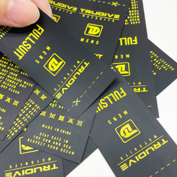 Custom Printed Wash Care Labels for Garments & Clothing Brands